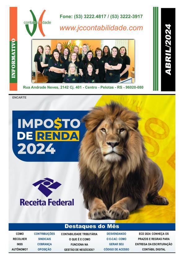 Abril 2024 - Informativos on-line - Informação é conhecimento, e conhecimento é poder.