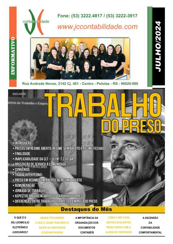 Julho 2024 - Informativos on-line - Informação é conhecimento, e conhecimento é poder.