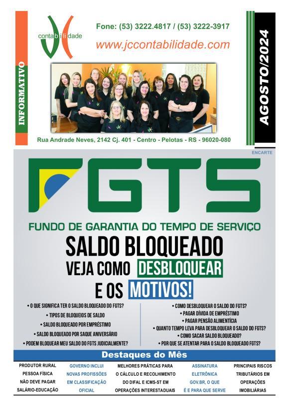 Agosto 2024 - Informativos on-line - Informação é conhecimento, e conhecimento é poder.