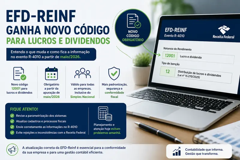 EFD-Reinf: o que muda na informação de lucros e dividendos a partir de 2026 - JC Escritório de contabilidade  em Pelotas é uma empresa especializada na prestação de serviços contábeis nas áreas fiscal, pessoal, contábil e tributária a mais de 25 anos